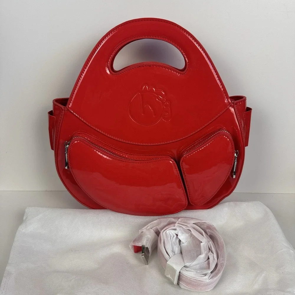 Homage Year Abundant Ova Manifestation Bag Romance Red Crossbody Shoulder Tote
